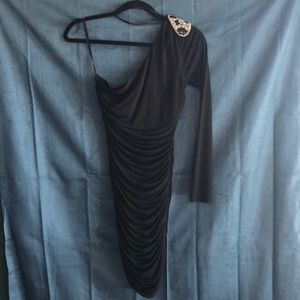 Off the Shoulder Evening Cocktail Dress